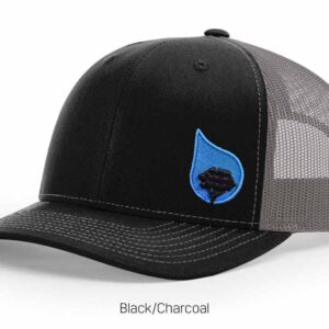 bluestone tree trucker hat black-charcoal