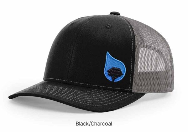 bluestone tree trucker hat black-charcoal