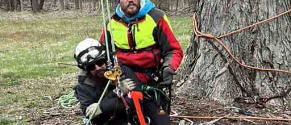 Aerial Safety Training Done by Arborists in Bloomington, in