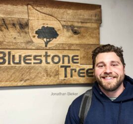 arborist jon bieker and bluestone tree sign