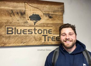 arborist jon bieker and bluestone tree sign